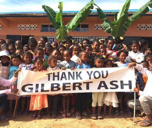 Manankasina Celebrates New School thanks to Gilbert-Ash